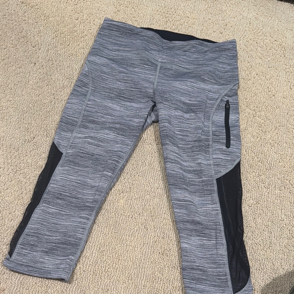 Lululemon Athletica Gray and Black Leggings